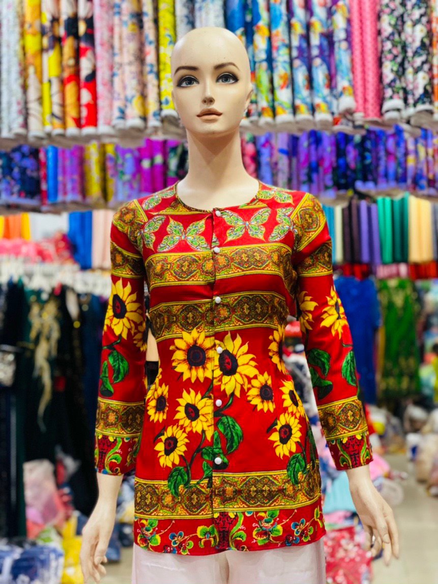 BỘ BÀ BA VẢI LỤA NÚT BƯỚM SIÊU KUTE CHO NỮ