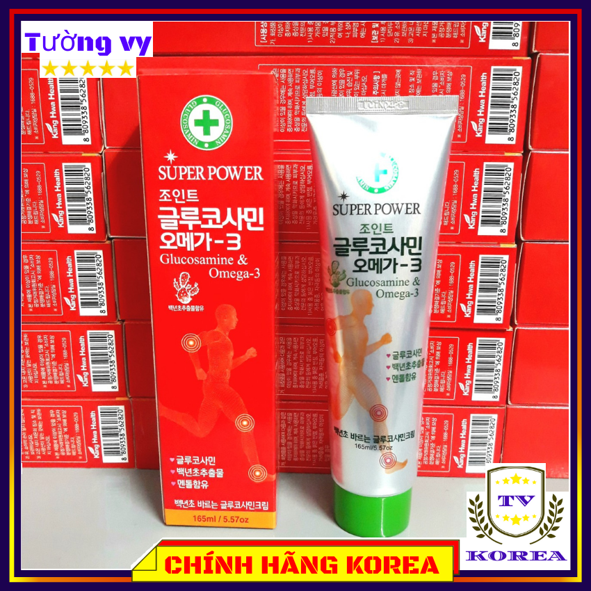 Dầu lạnh hàn quốc Glucosamine Omega 3 đặc biệt, tuýp 165ml