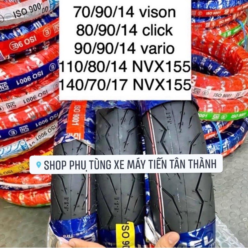Vỏ lốp camel- 004 mẫu gai rosso xe tay ga nvx vision click vario pcx 14 inches _cameltire