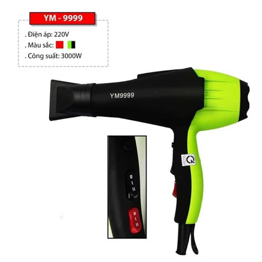 Máy sấy tóc ym9999 xanh lá