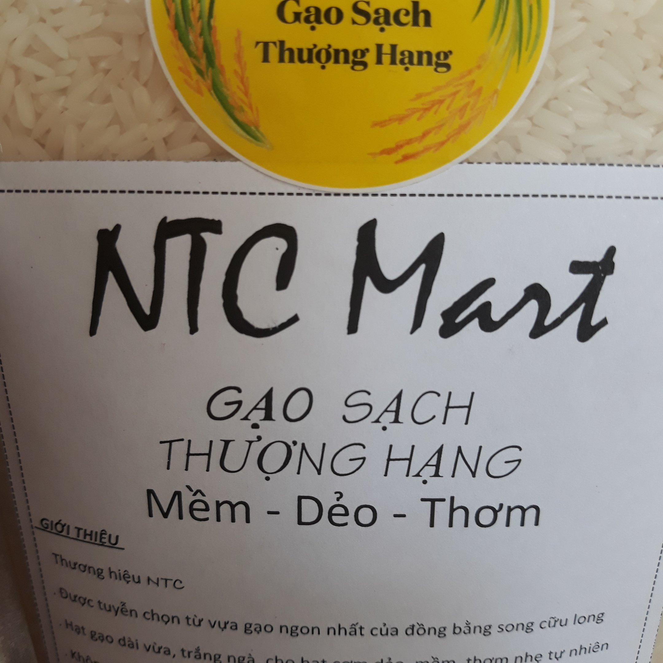 [HCM]Gạo ngon thượng hạng túi 2 kg