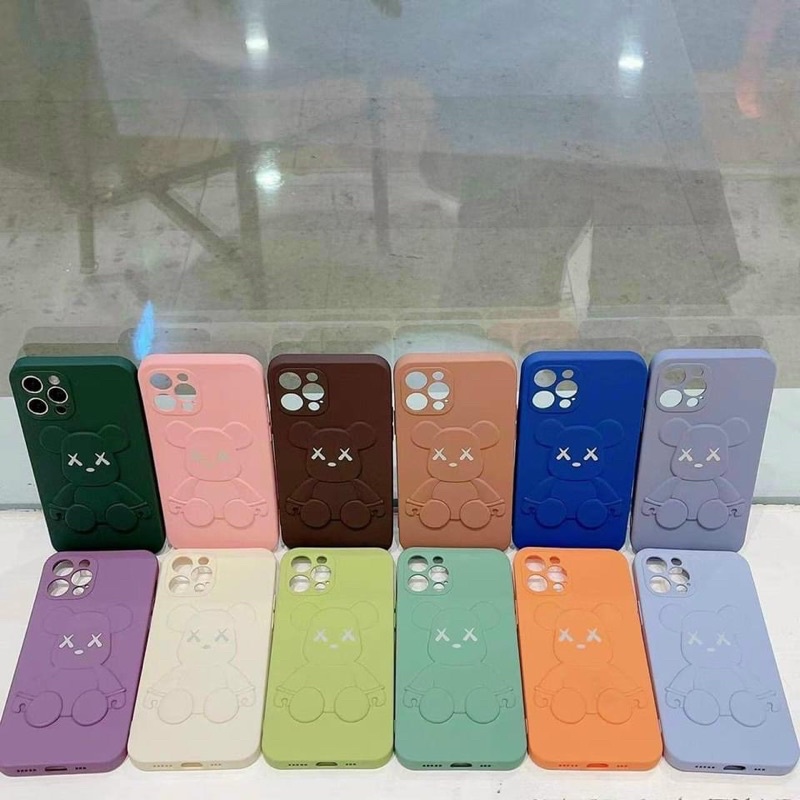 Ốp silicon  Gấu Bear Brick nổi 3D ip13/ ip13pro/ ip13pro max