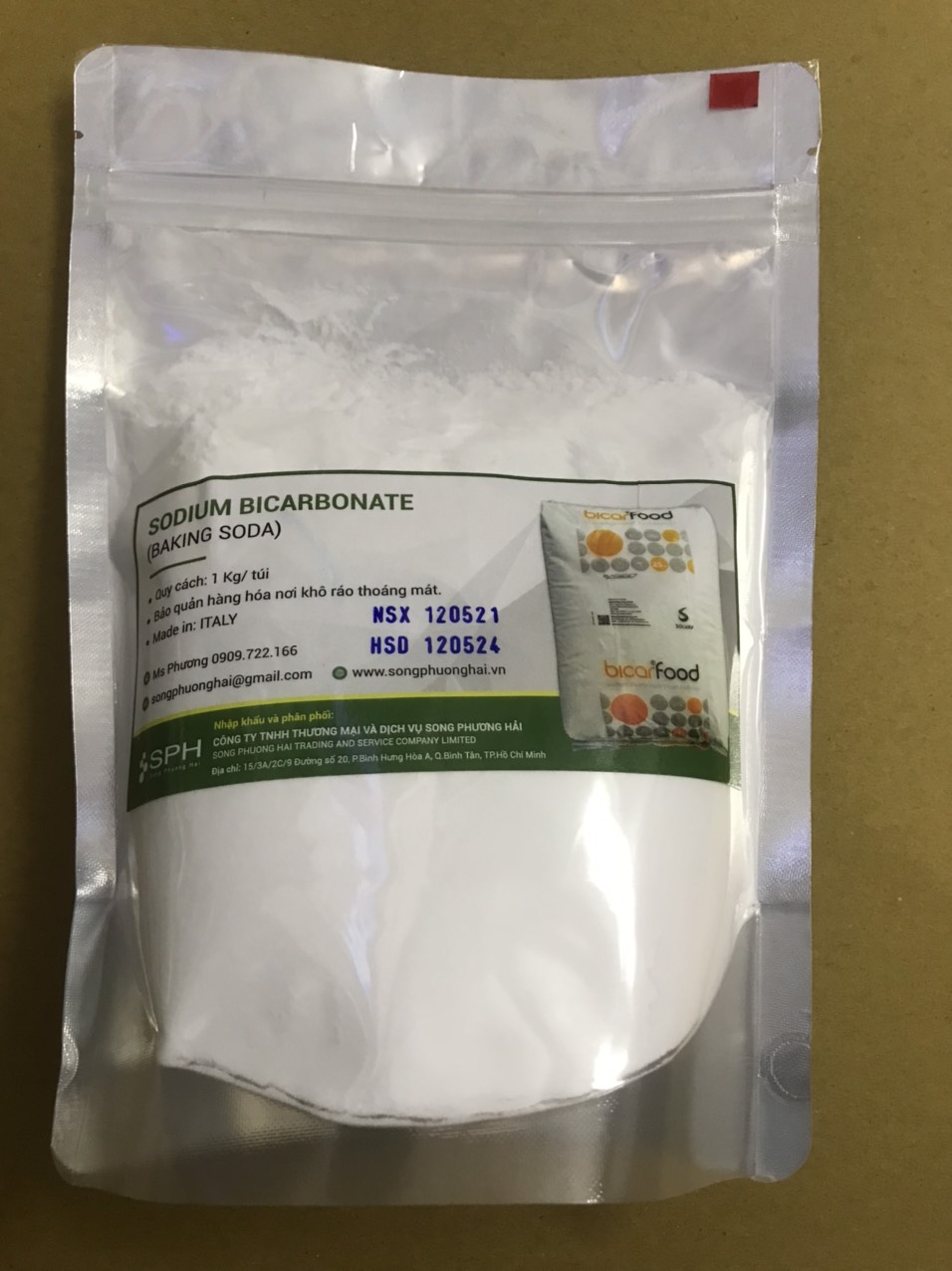 [HCM]1kg Baking Soda- xuất xứ Ý -hsd 2027