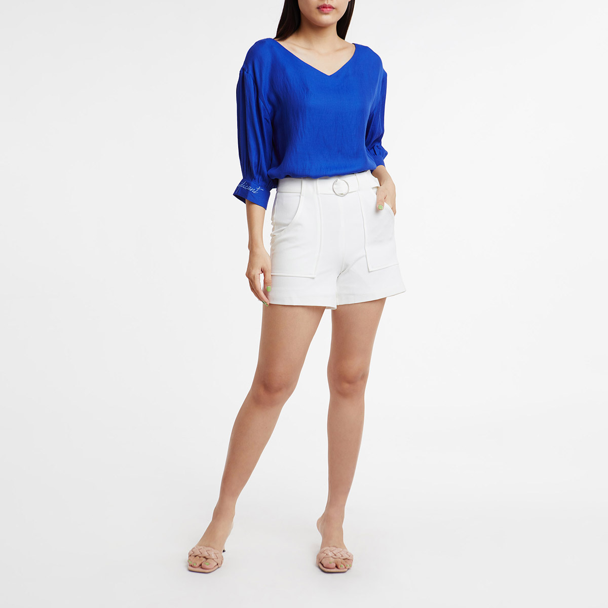 Ninomaxx 1911039 brand women's fashion casual N & M half sleeve shirt tops blouse