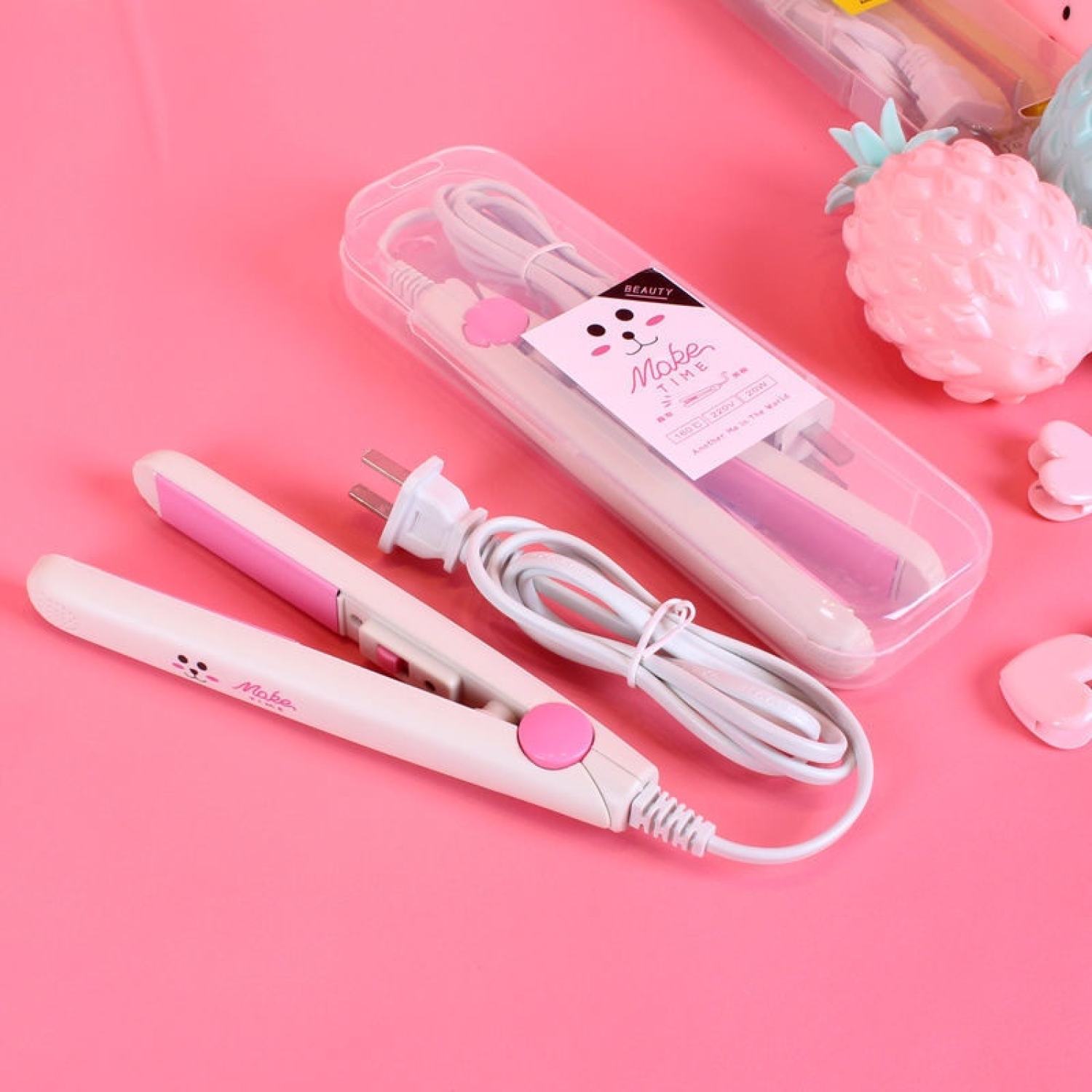 Máy duỗi tóc là tóc mini, máy kẹp uốn duỗi tóc mini giúp duỗi uốn thẳng tóc 2 trong 1