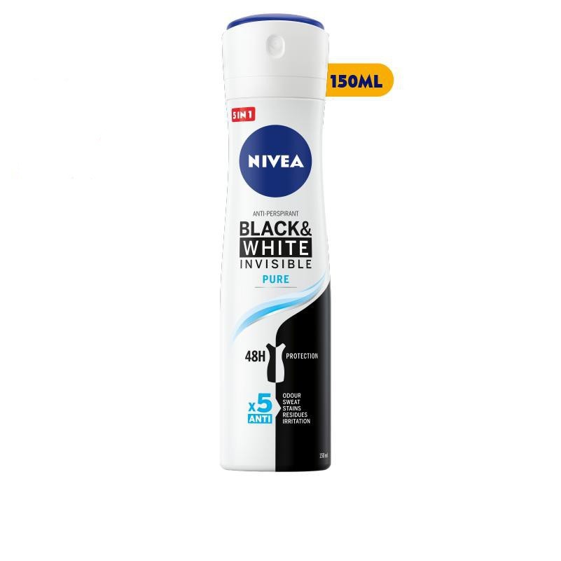 Xịt Khử Mùi Nivea Nữ Dưỡng Trắng và Ngăn Ố Vàng (150ml)