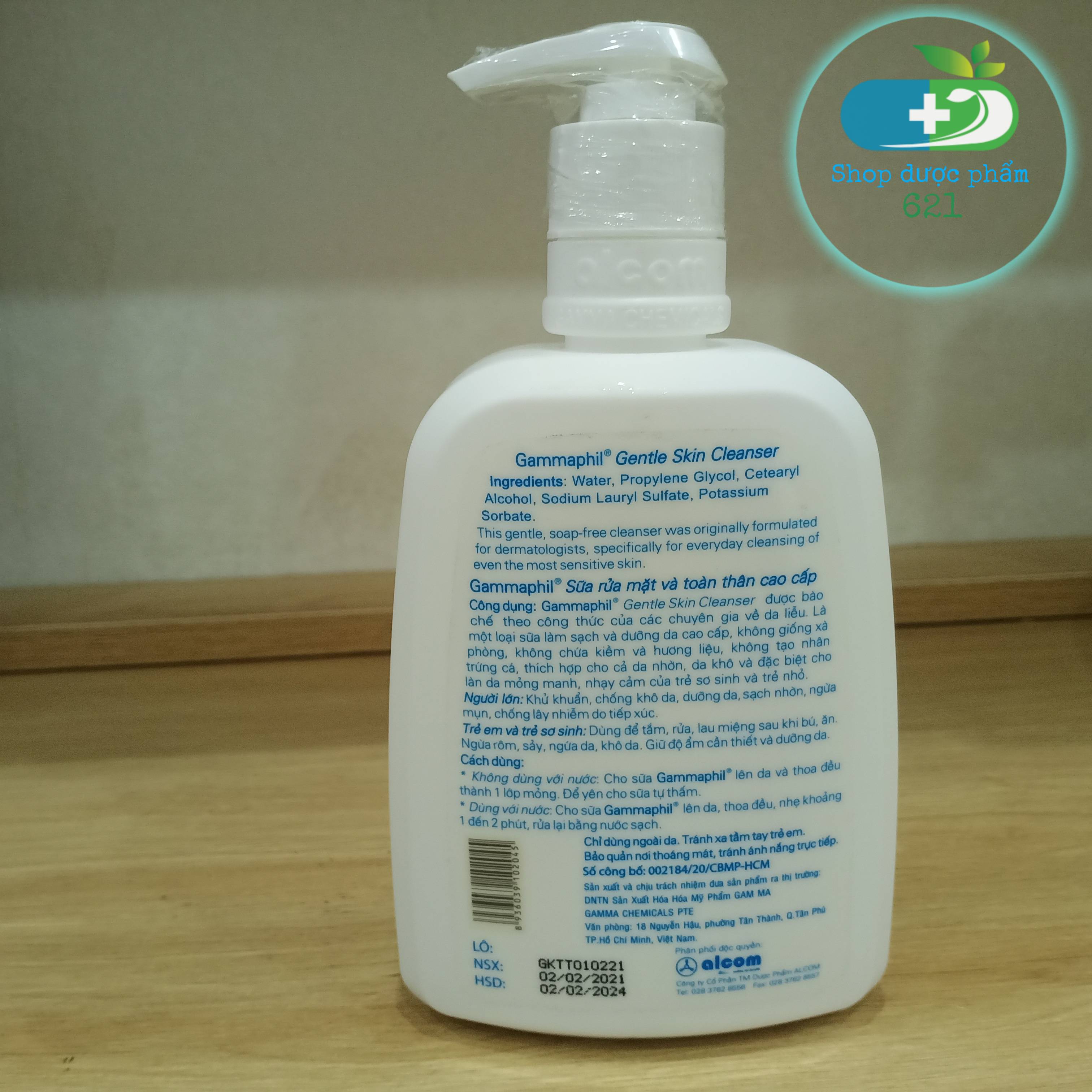 Sữa rửa mặt dịu nhẹ Gamaphil 500ml