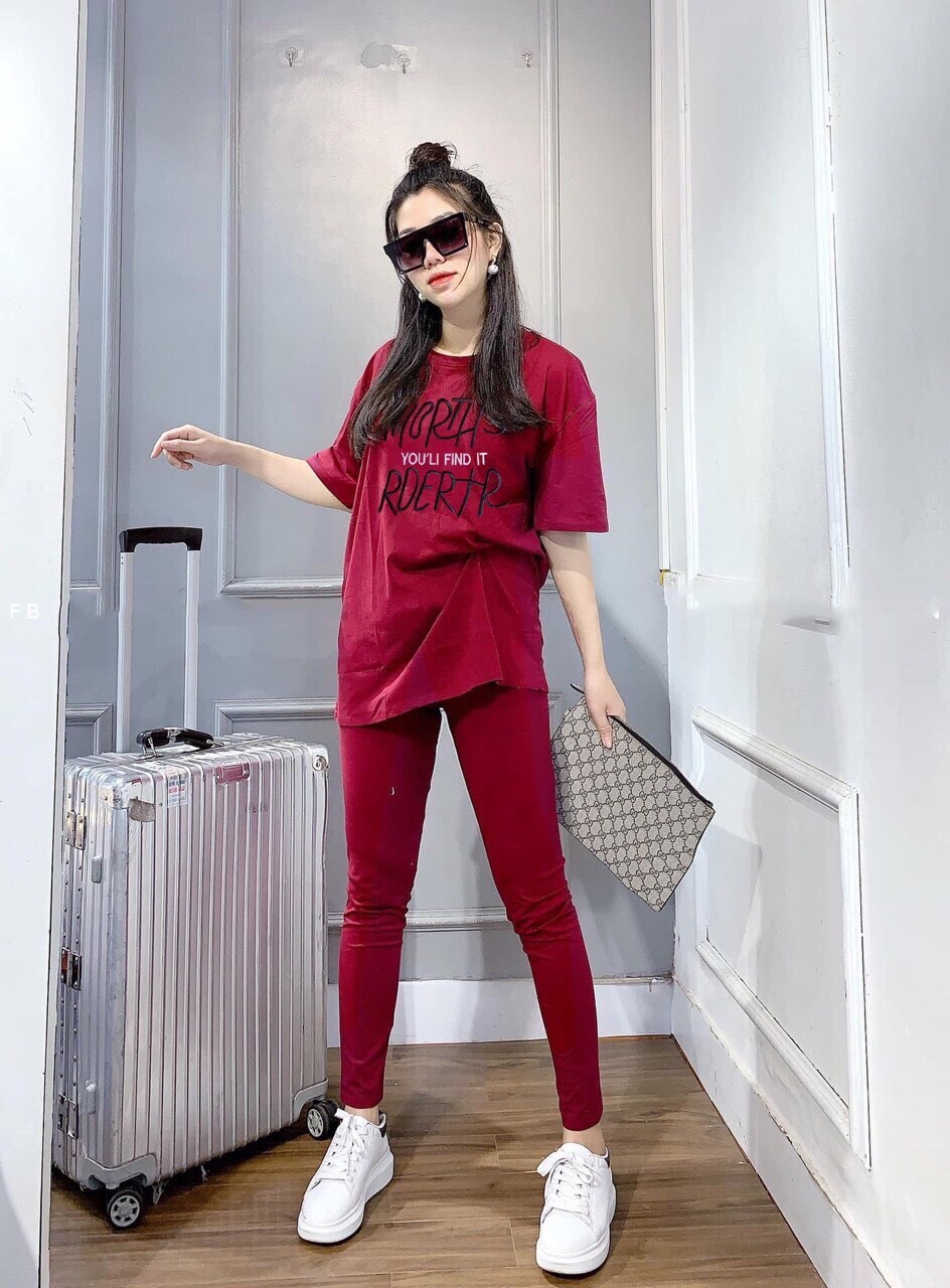 SET BỘ ĐỒ THUN COTTON MẶC NHÀ NỮ CỰC ĐẸP SIÊU XINH