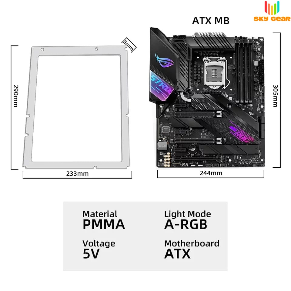 Bộ Khung Lighthouse Mod Mainboard Led ARGB