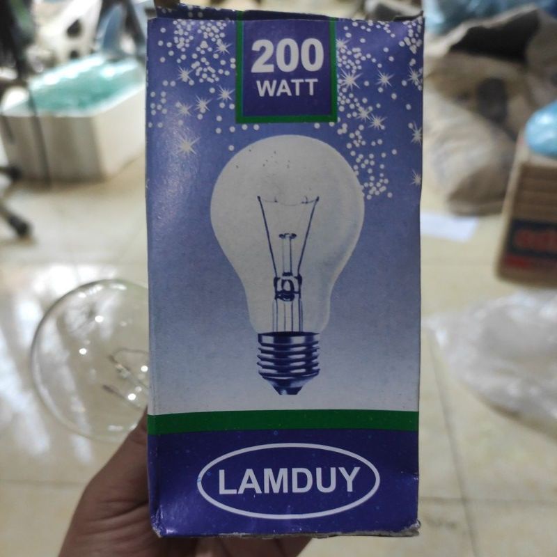Bóng đèn sợi đốt đui e27 25w 40w 60w 100w 200w