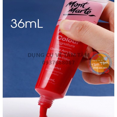 Màu Acrylic Mont Marte 18/24/36/48 x 36ml, Mont Marte Signature Acrylic Paint Set-Dụng cụ vẽ Tâm Tâm