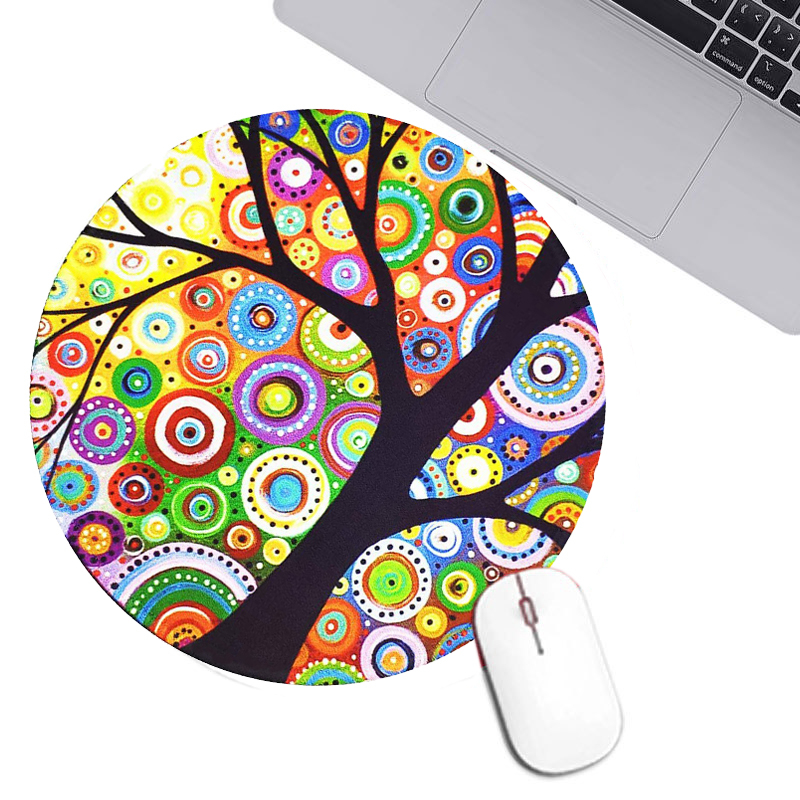 Miếng Lót Chuột Tròn Anime Đế Chống Trượt ( Small Mouse Pad Bàn Di Chuột May Bo Viền Chắc Chắn Nhiều Mẫu Lựa Chọn )