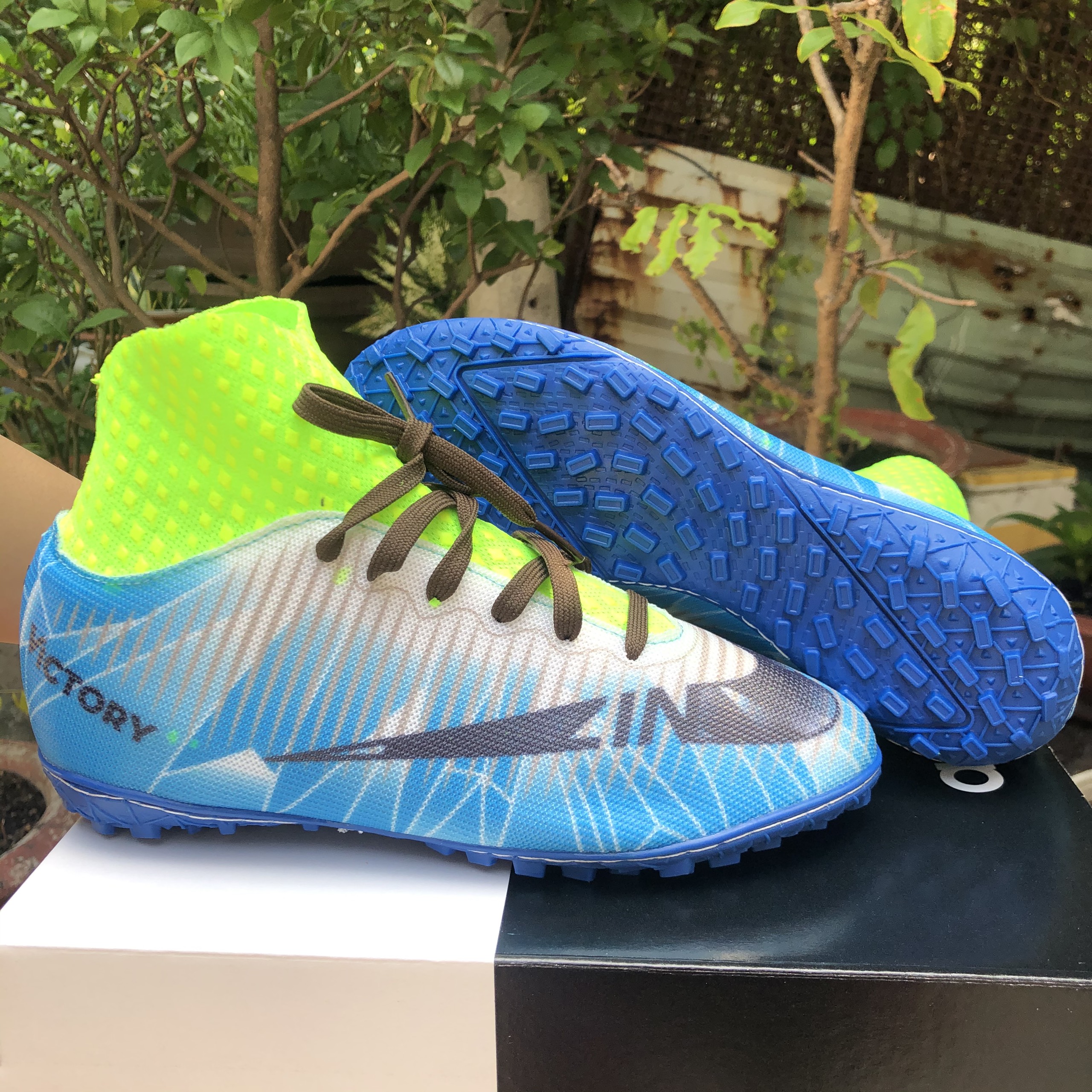 [HCM]Giày đá banh giày đá bóng cổ cao CR7: khâu full đế