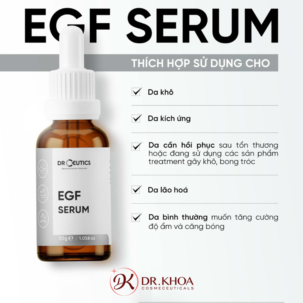 DRCEUTICS - Tinh chất EGF DrCeutics Serum 30ml Phục Hồi Và Trẻ Hoá Da 30ml