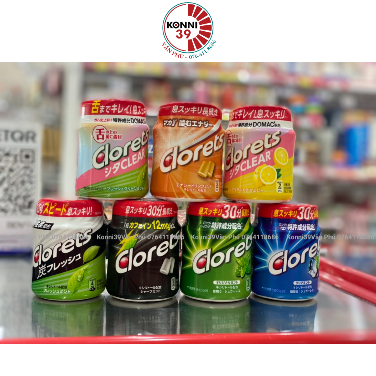 Kẹo cao su Clorets đủ vị Nhật bản