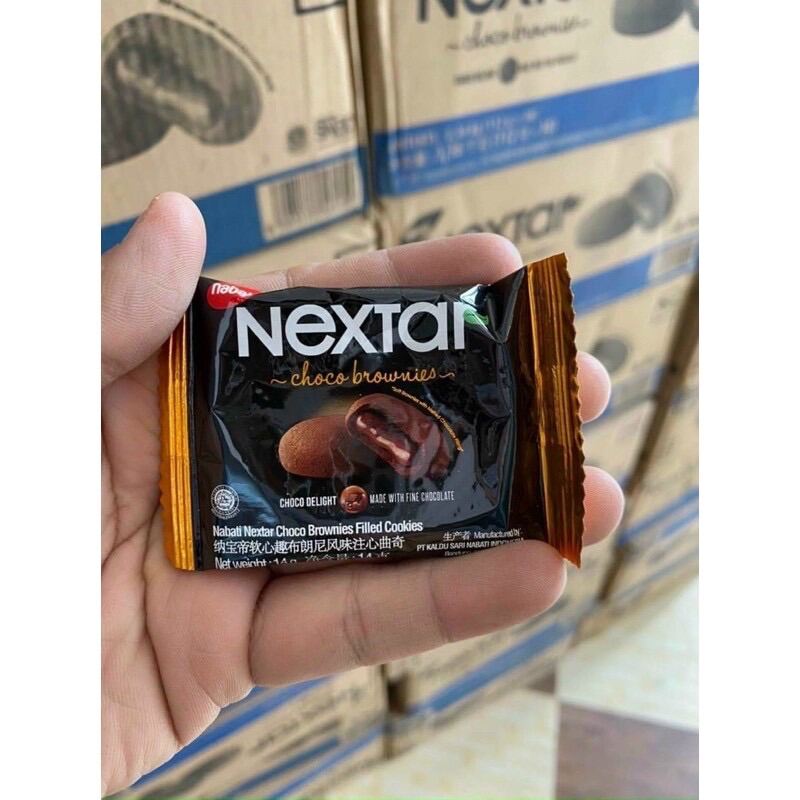 BÁNH QUY SOCOLA NEXTAR BROWNIES NABATI 112G ( HỘP 8 CÁI)