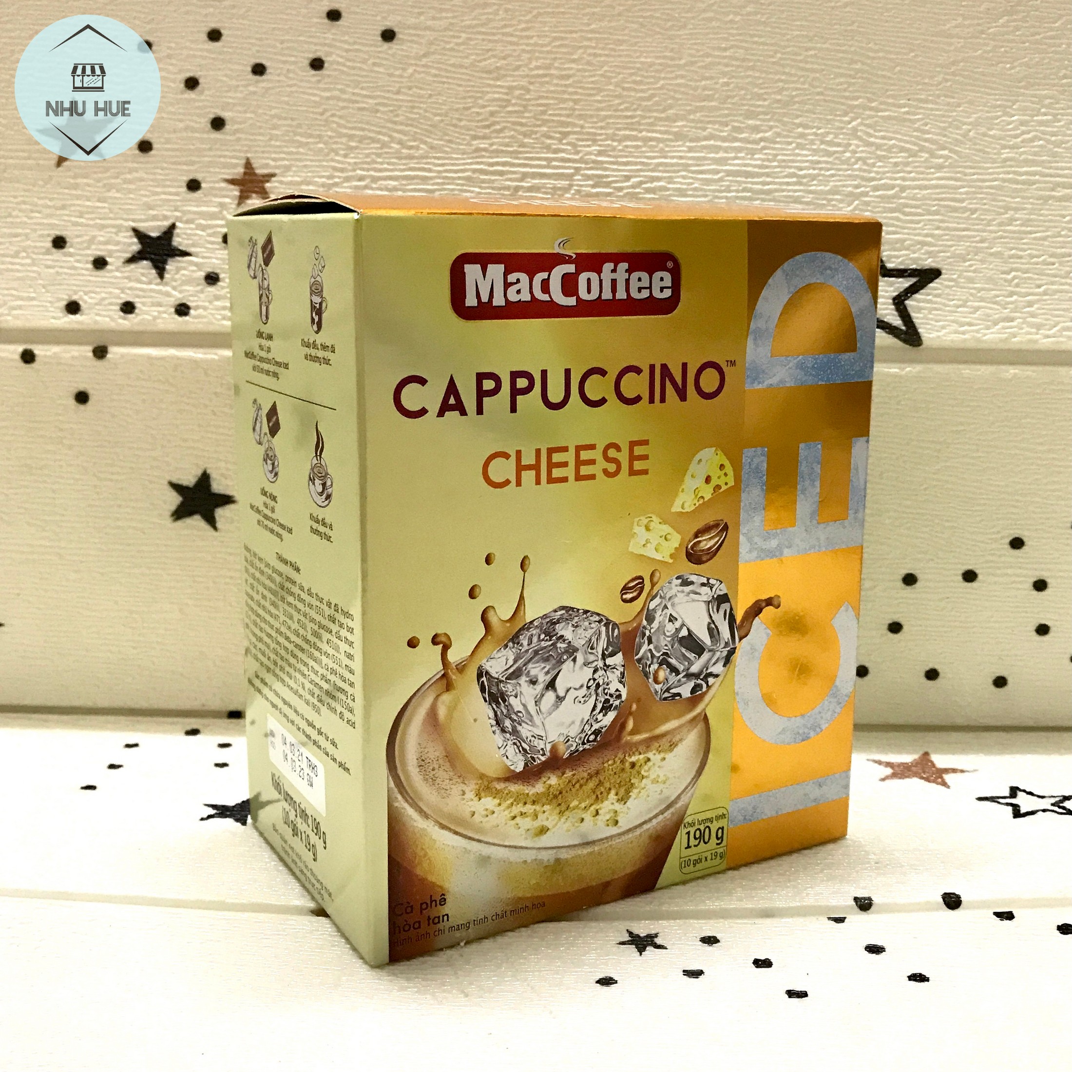 Cà phê MacCoffee Cappuccino (10 gói x 19 g)