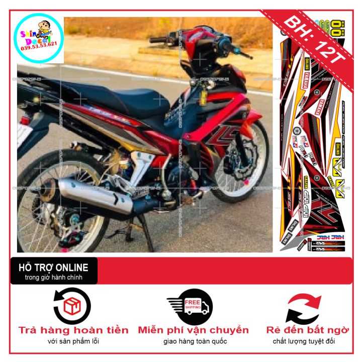 TEM XE EXCITER 2011 135 (TEM RỜI EX 2011) LC ĐỎ ĐEN NEW