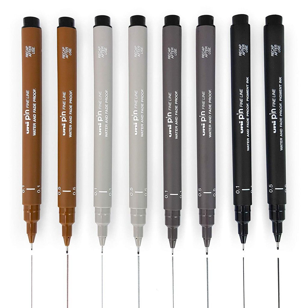 BÚT LINE MÀU ĐI NÉT CHUYÊN NGHIỆP UNI PIN 200 SIZE 0.5 MM (CHỌN MÀU)