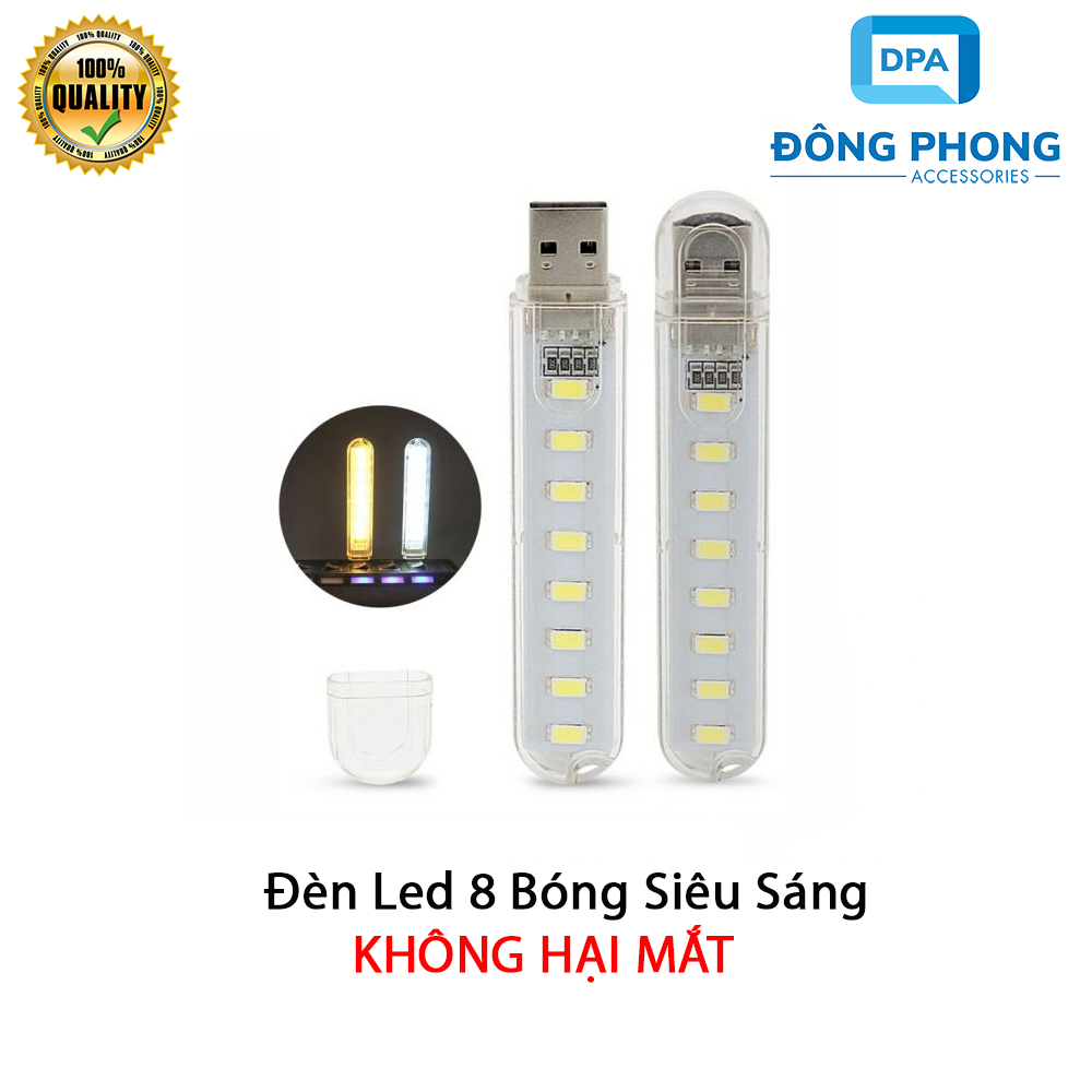 Đèn Led USB 8 Bóng Siêu Sáng