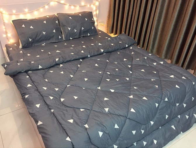 (FreeShip MAX) Chăn Phao Chần Bông Cotton Poly Cao Cấp Giá Siêu Rẻ