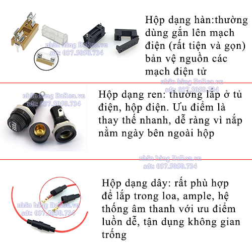 Cầu chì thủy tinh 6x30mm 0.5A/1A/2A/3A/4A/5A/6A/7A/8A/10A/15A/20A/25A/30A