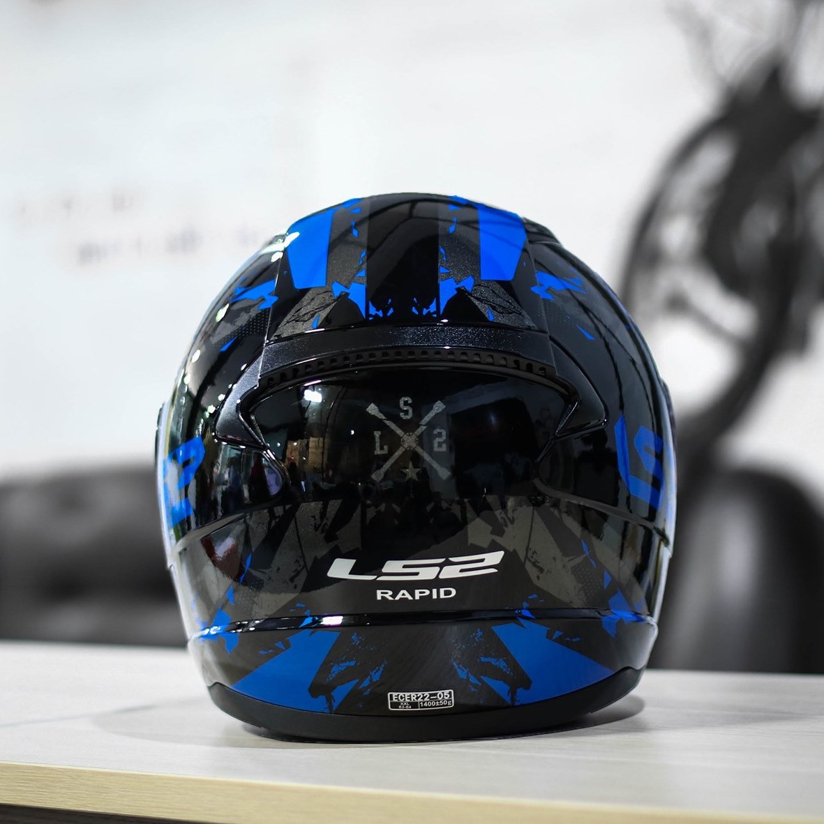 MŨ BẢO HIỂM LS2 FF353 RAPID - Màu GLOSS BLACK BLUE