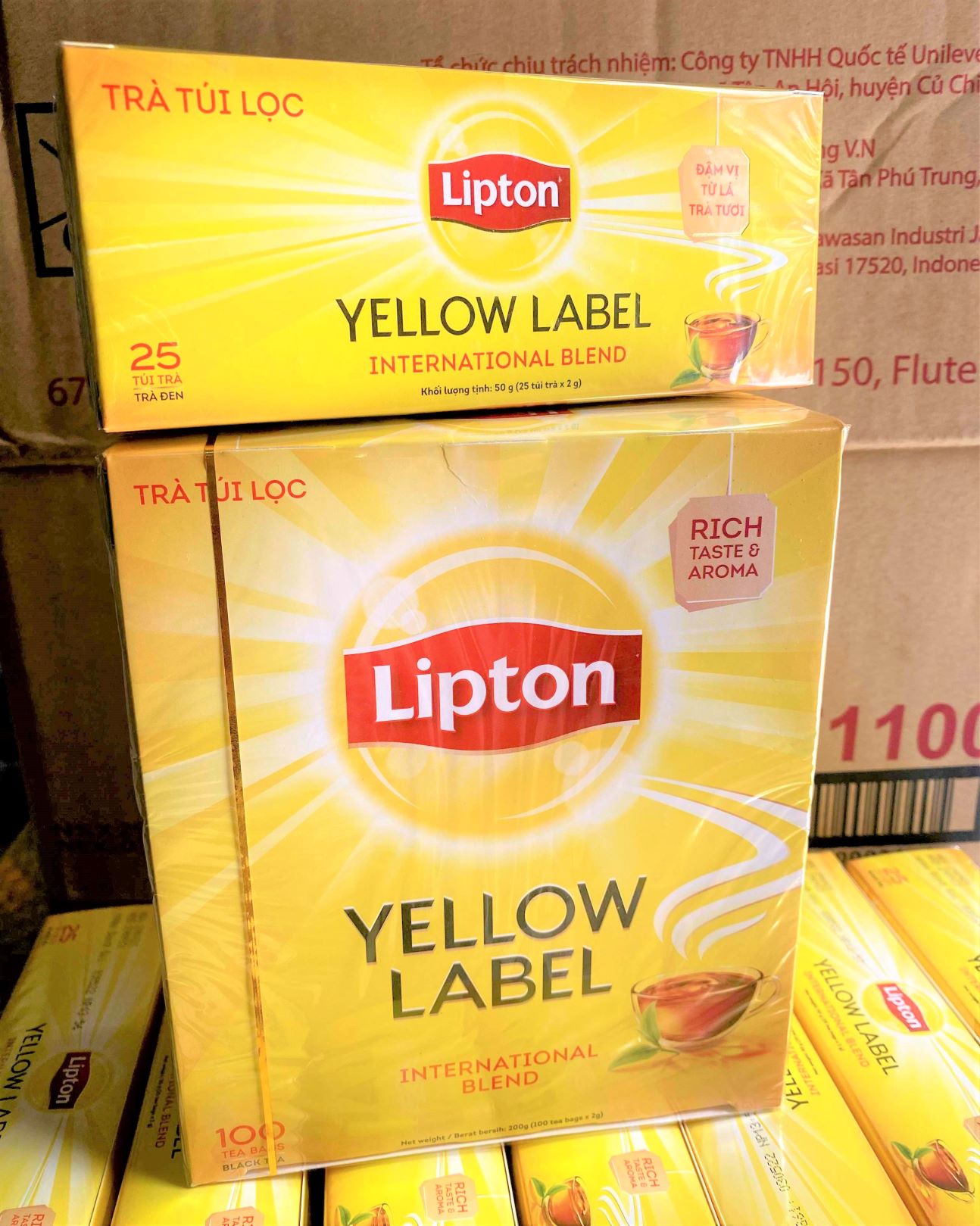 Trà Lipton Nhãn Vàng 25-50-100 gói x 2g