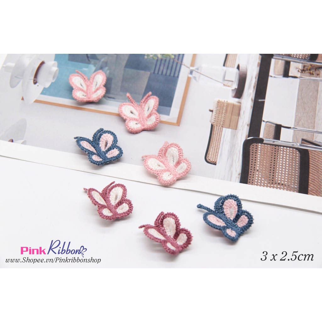 SET 2c - Bướm len cao cấp kích thước 3cm