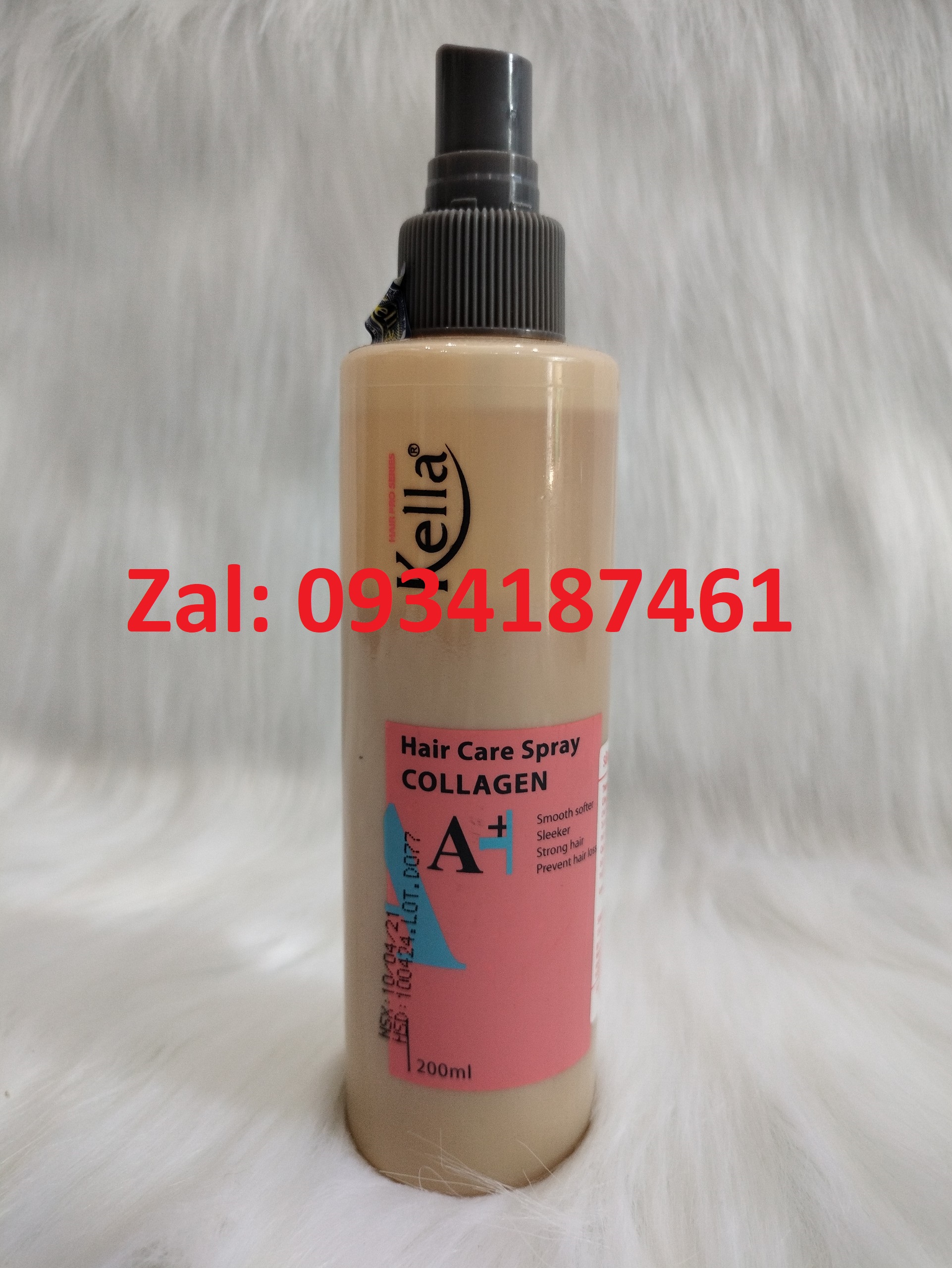 Xịt dưỡng tóc collagen Kella A+ hương thơm dịu nhẹ