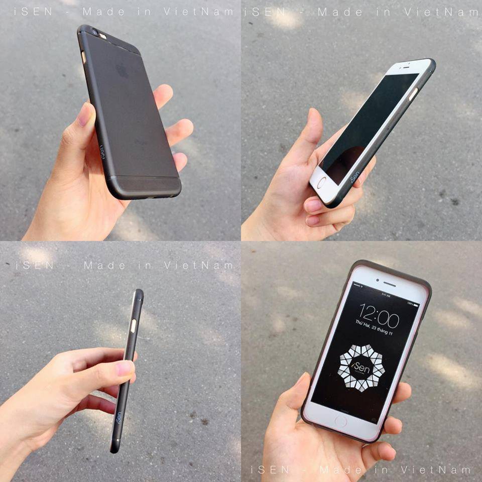 ốp lưng slim iphone 7, iphone 8, iphone SE 2020 siêu mỏng chính hãng isen