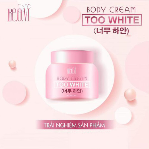 [HCM]Kem Body Thu Thủy TOO WHITE - BEOVI Chính Hãng (220g)