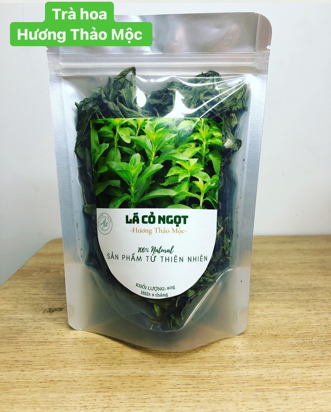 Trà Cỏ Ngọt (Nguyên lá) - Hương Thảo Mộc Trà Hoa