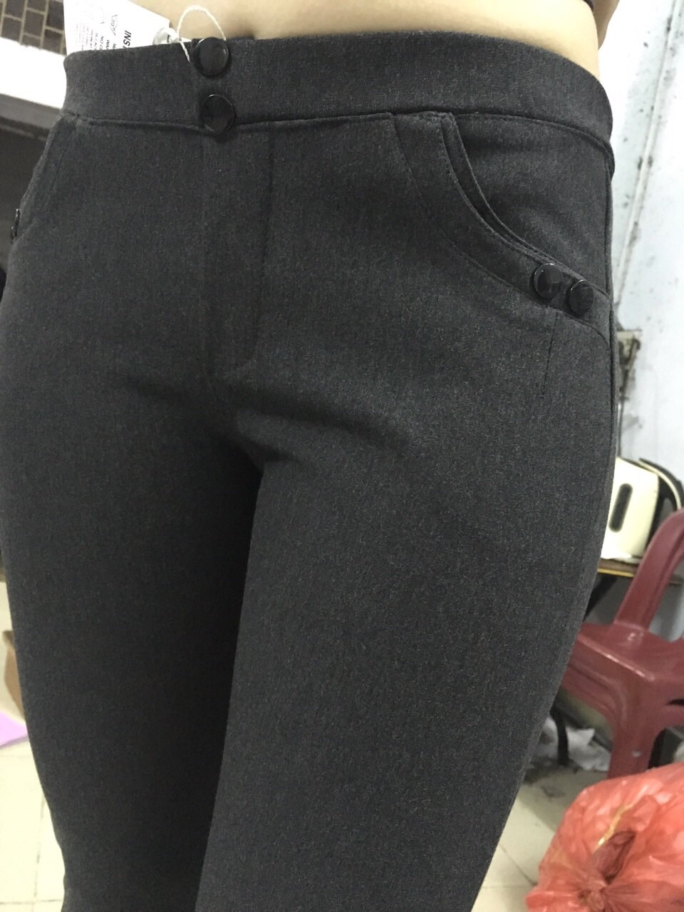[HCM]Quần cotton 4c dài lưng thun