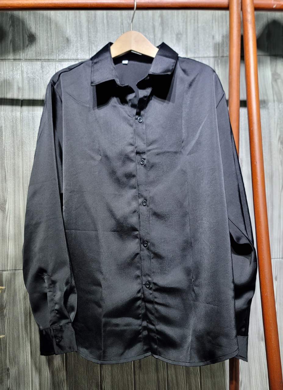 Áo Sơ mi tay dài Satin Unisex