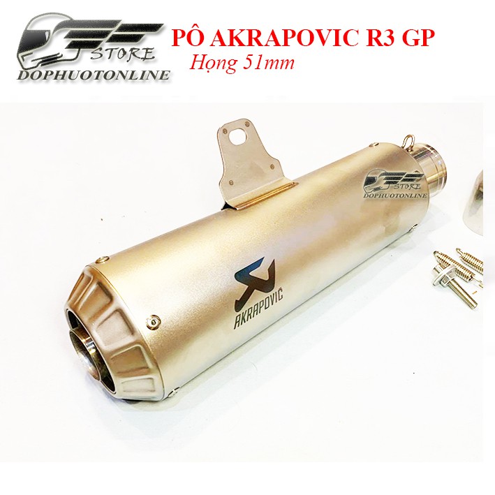 Pô Akrapovic R3 - Mẫu Mới <Dpol>