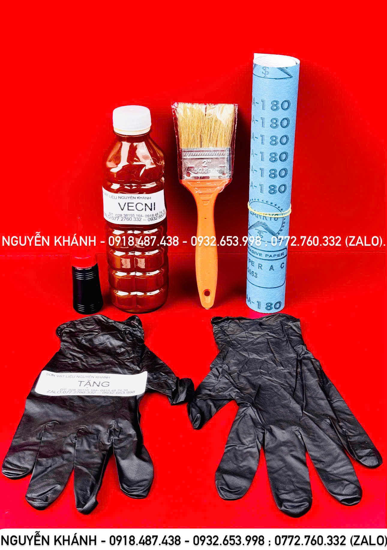 Combo vecni đánh bóng gỗ và màu ( cánh gián , vàng ,đen,đỏ,cam,xanh dương, xanh lá)