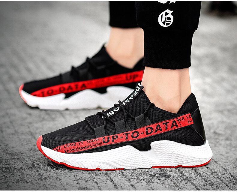Giày sneaker thể thao SN6677 Đen-Đỏ- Ưu đãi cực shock