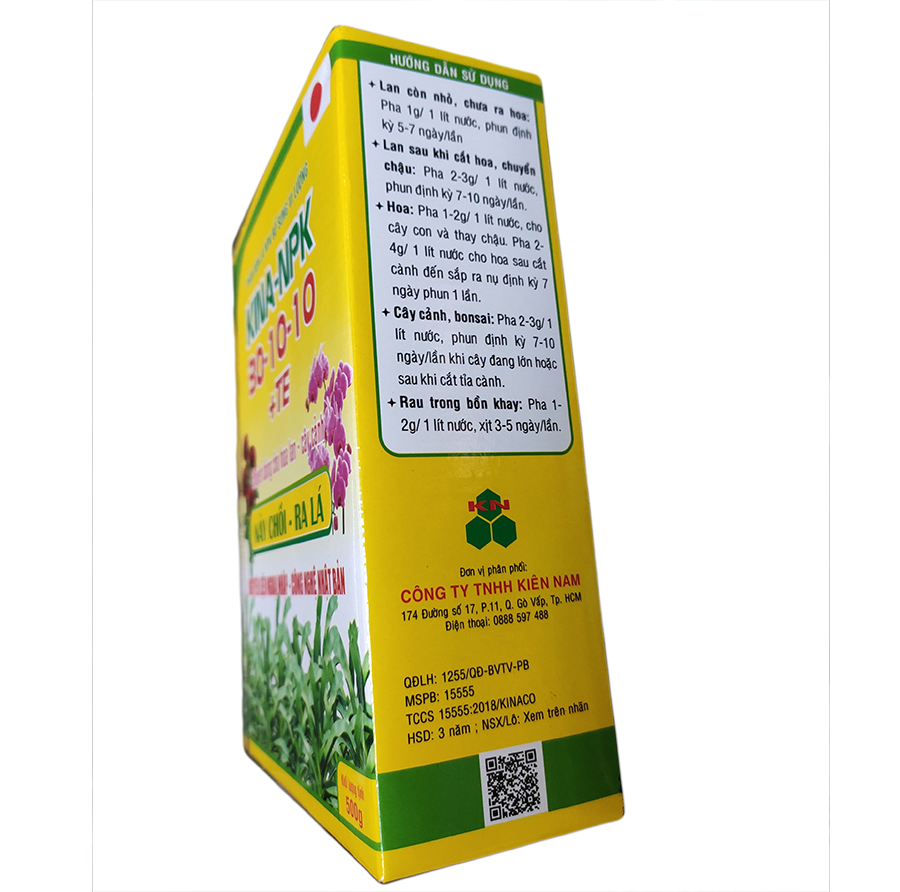Phân bón cao cấp vọt đọt mập chồi lớn trái 30-10-10 TE  500g