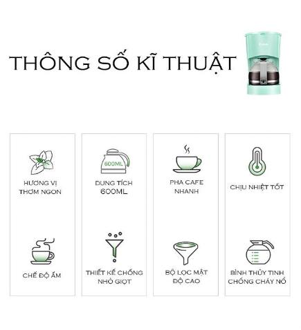 Máy pha cafe trà tự động Donlim  DL-KF200 bền đẹp