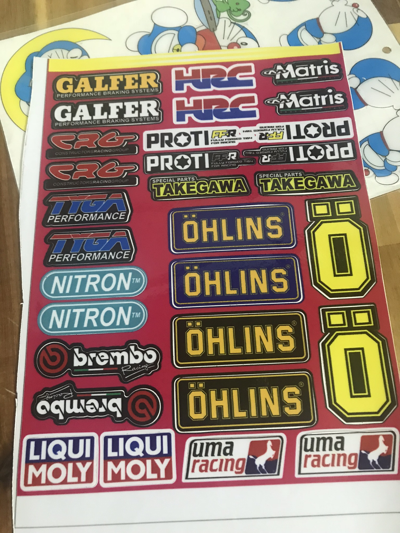 Combo Decal Nhiều Logo Thương Hiệu Nổi Tiếng Dán Xe Máy