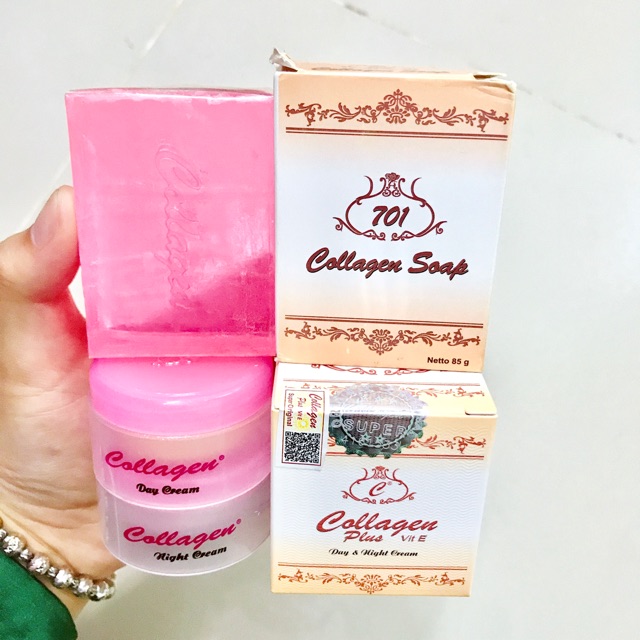 [HCM]combo bộ đôi kem collagen 701 plus vit E giúp tái tạo làn da nám,mụn hiệu quả