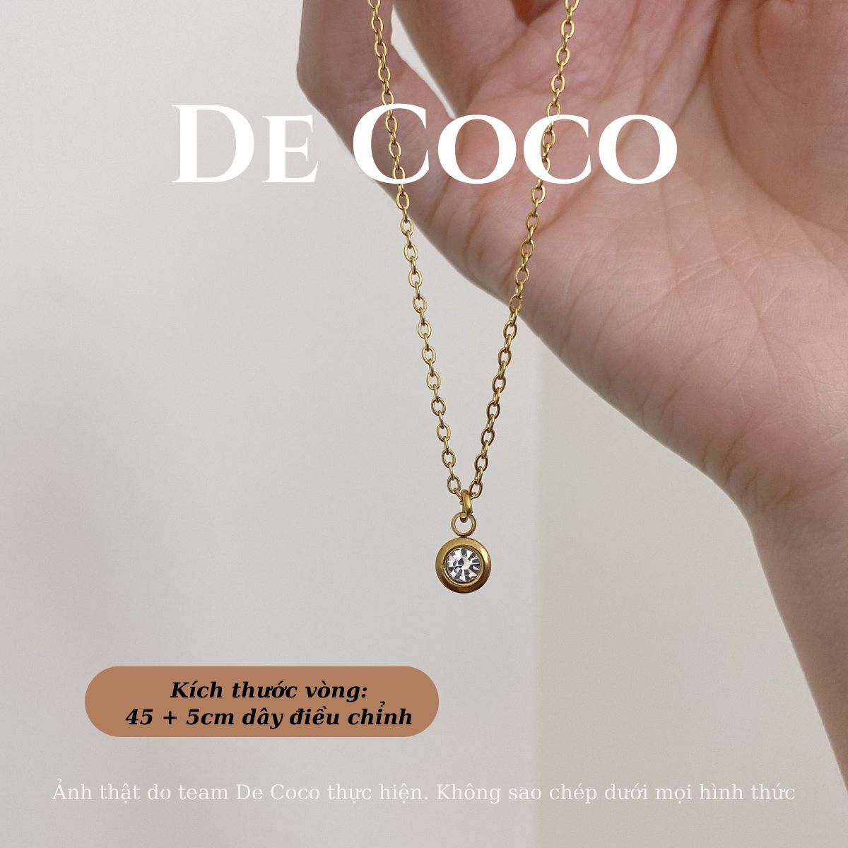 KHÔNG ĐEN GỈ - Vòng cổ, dây chuyền nữ Blink De Coco