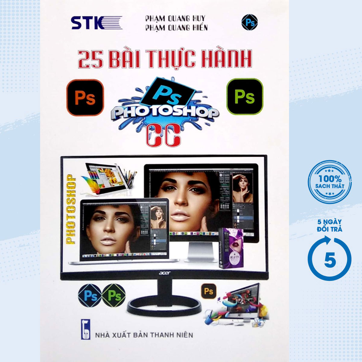 Sách - 25 bài thực hành photoshop cc - stk - newshop
