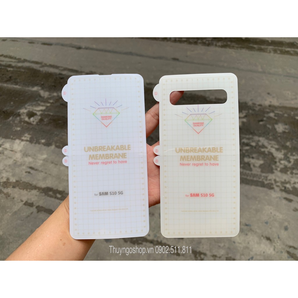 Samsung note10 / note10 plus / s10 5g - dán dẻo trong suốt mặt trước & mặt sau