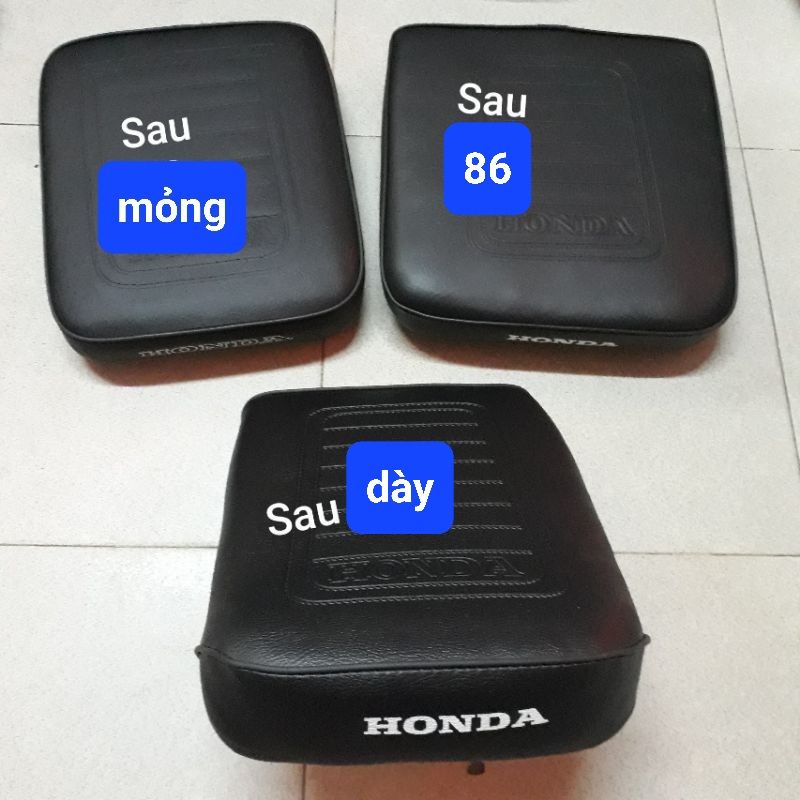 Yên sau xe cub 70, 78, 79, 81, 82, 86, 87, 92 đế nhựa cao cấp
