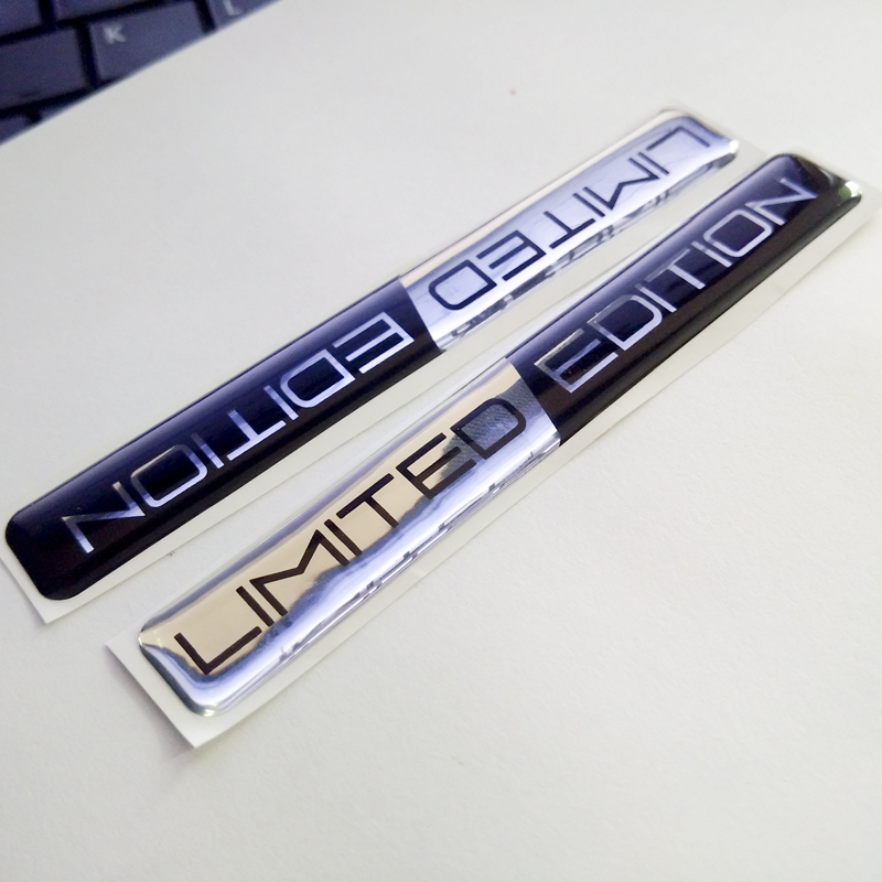 Bộ 2 Tem LIMITED EDITION PVC dẻo dán xe