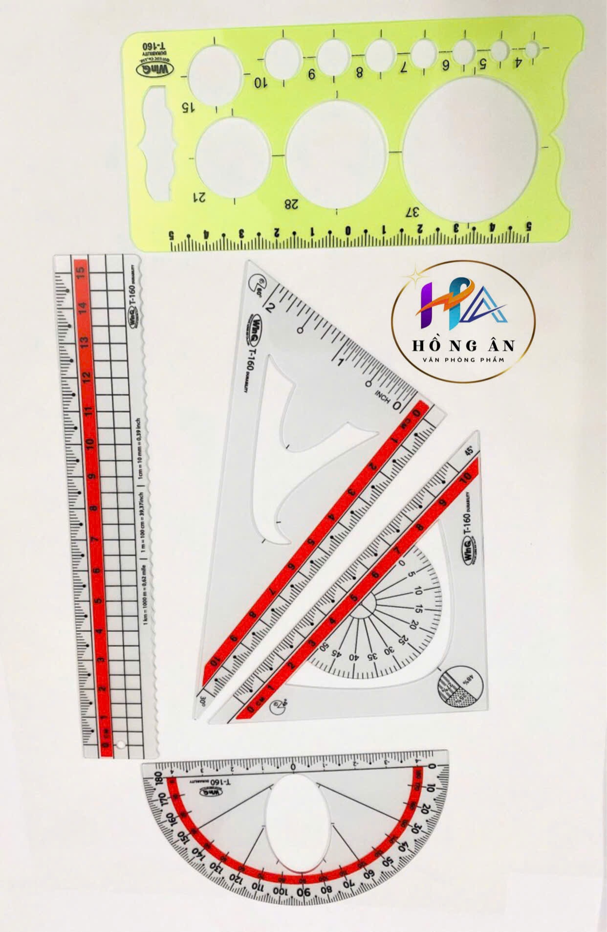 Thước bộ gồm 5 cây win QT-160