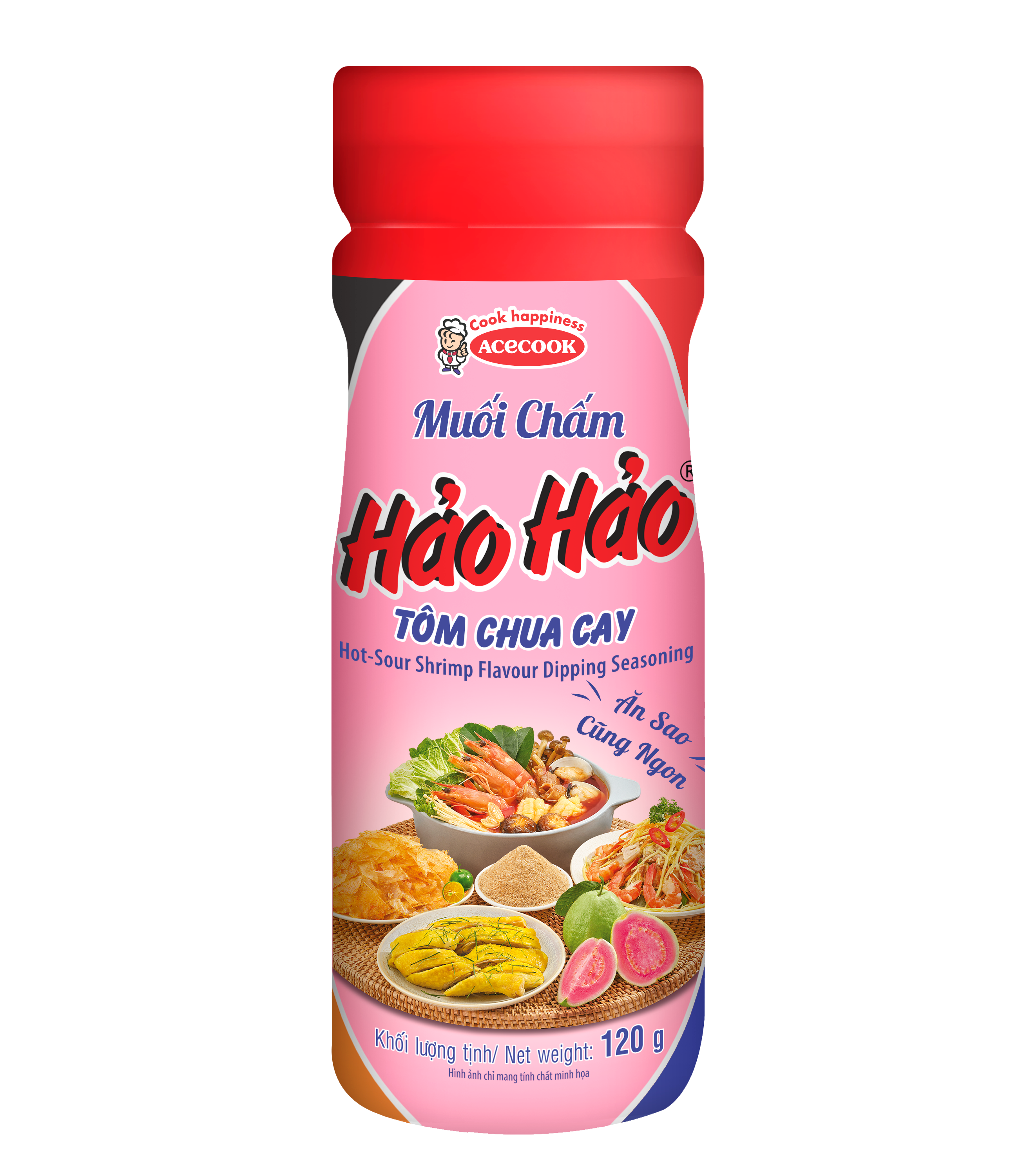 Muối chấm Hảo Hảo hộp 120g chính hãng Acecook