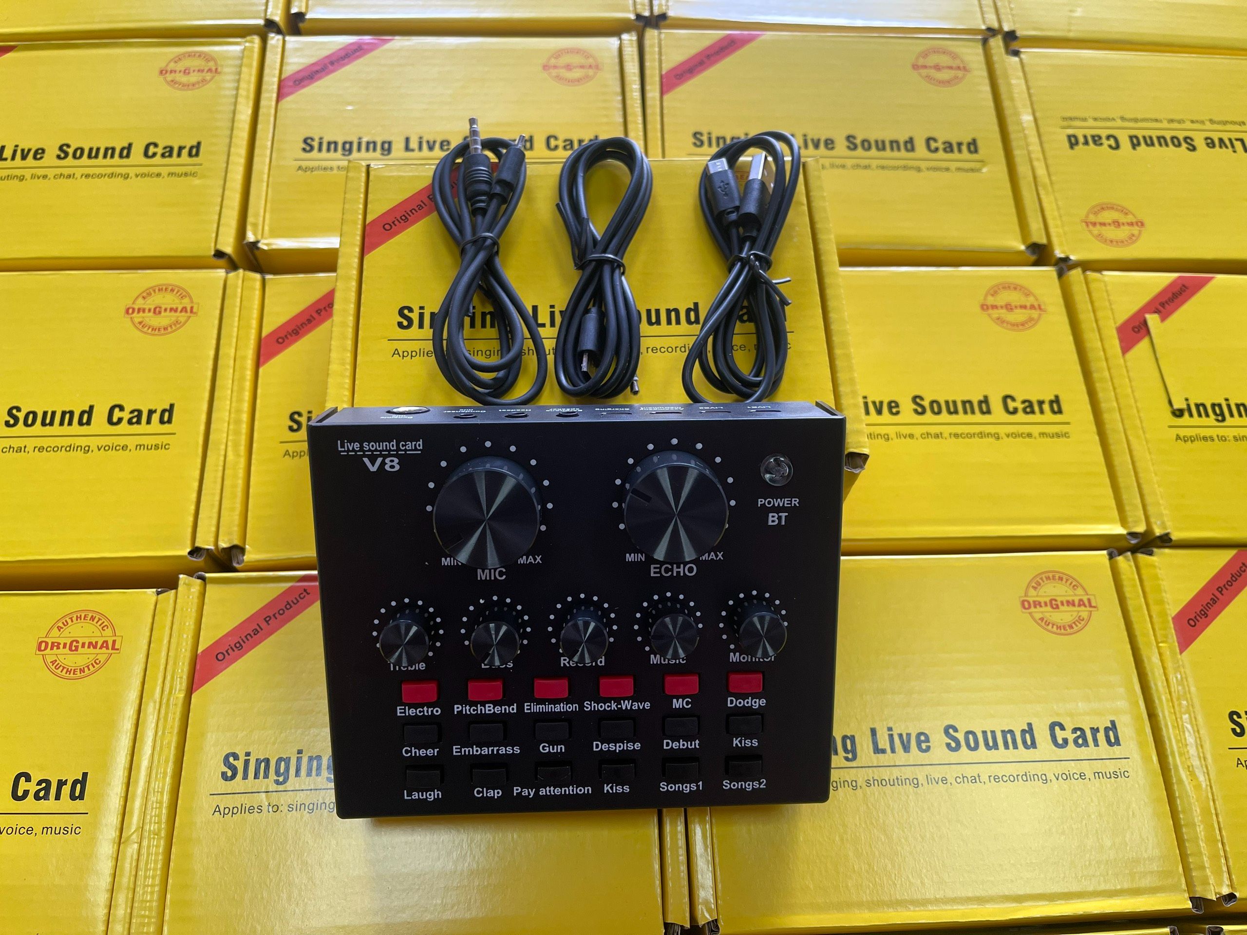 Sound Card âm thanh V8 autotune cao cấp.